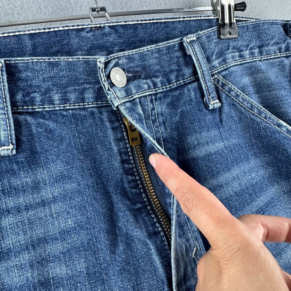 Levis Carpenter Jeans Mens Fits 34x31 Blue Denim Straight Leg Workwear Painter - Picture 7 of 16